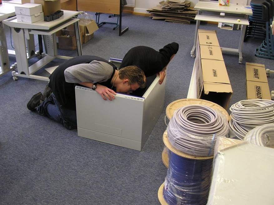 Schüler arbeiten fleißig